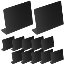 12St Decoratieve PVC Krijtborden Zwart Voor Restaurant En Feestje