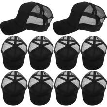 Zwarte white Baseball Caps Met Mesh Outdoor Activiteiten