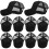 Zwarte white Baseball Caps Met Mesh Outdoor Activiteiten 1
