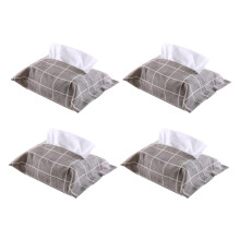 4St Duurzame Katoen Papierdoos Napkin Houder Voor Auto En Hotel