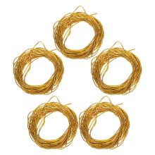 5 Bundels Polyester Ronde Touw Gouden Voor Geschenken Verpakken