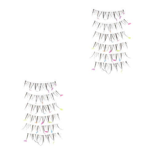 Cils Multicolores Nylon Forme Cœur Légers Pour