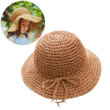 Straw Hat Khaki Zomerhoed Bescherming Buiten