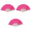 3Pièces Éventail Féminin Décoré Sequins En Plastique 1