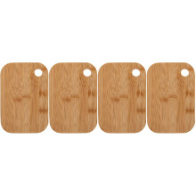 4Pièces À Découper Bambou Beige Résistante Maison
