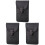 3Pièces Sacoche Banane Noir Cuir PU Portable 1