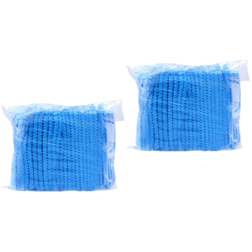 200Pièces Bonnets Bouffants Jetables , Respirants