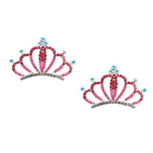 2Pièces Couronne Enfant Rose Élégant Pour Soirée