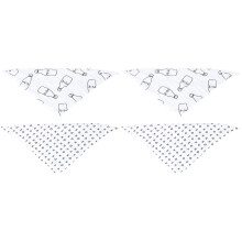 4Pièces Lingettes Noir Respirant Robuste