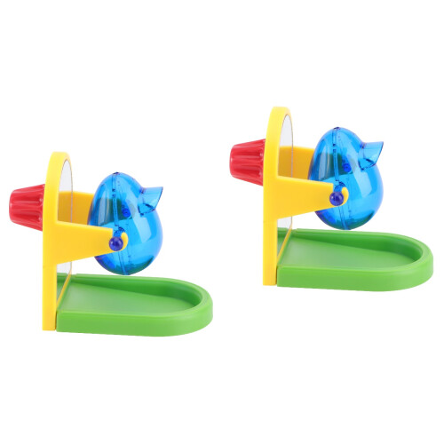 2Pièces Éducatif Perroquet Durable Multi Couleur Pour Animaux