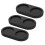 3Pièces Support En Bois Pour Sel Poivre Usage Noir 1