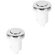 2Pièces Bouton Air Multifonction Argenté Pour Accessoire