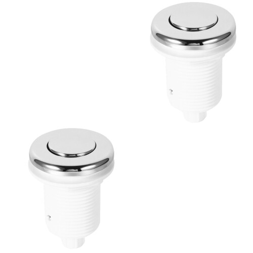 2Pièces Bouton Air Multifonction Argenté Pour Accessoire