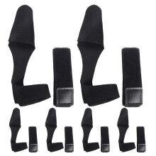 6Sets Zwarte Neopreen Beschermhoes Met Elastische Bindriem