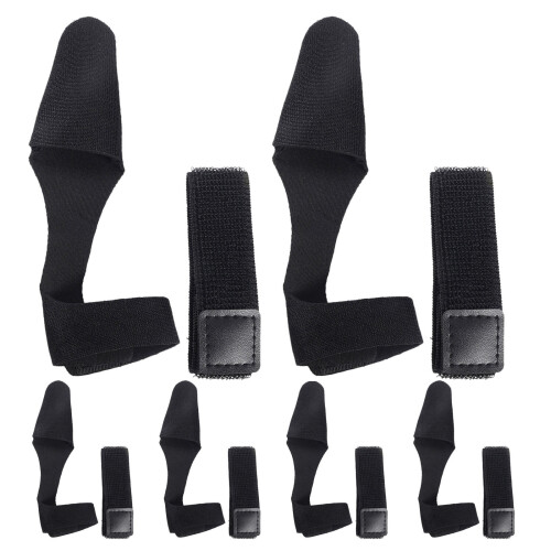 6Sets Zwarte Neopreen Beschermhoes Met Elastische Bindriem