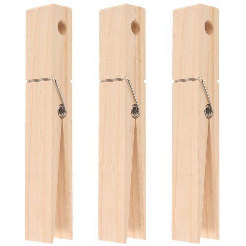 3Pièces Support Mural En Bois Khaki Pour Serviettes Style Campagne