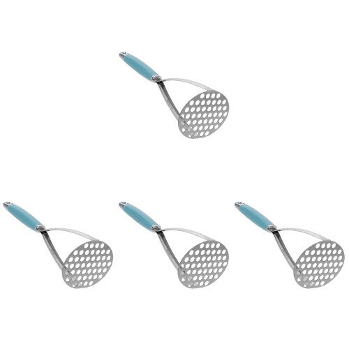 4Pièces Poussoir À De Acier Inoxydable Bleu Ciel