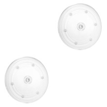2Pièces Support Tournant Gâteau En Transparent Résistant