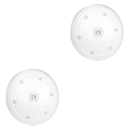 2Pièces Support Tournant Gâteau En Transparent Résistant