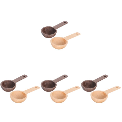 8Pièces Scoops En Bois Pour Café Épices Usage