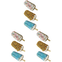 9Pièces Glaces Faux Jouet Assorties Pour Photo Et Présentation