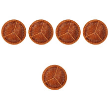 5Pièces Corbeille Décorative Tressée Marron Clair Résistante