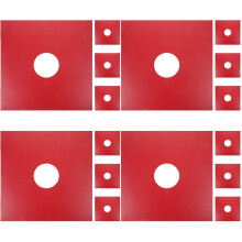 16Pièces Housses Vinyle Papier Rouge Gardez Disques Propres Et Sûrs