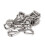 Stainless Steel 2mm Wire Rope Cable Thimbles Silver Tone 80 Pcs 2
