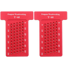 2Pièces Règle De Menuiserie Rouge T Type Pour Marquage Exact