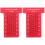 2Pièces Règle De Menuiserie Rouge T Type Pour Marquage Exact 1