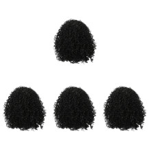 4Pièces Perruques Bandeau Style Naturel Pour Femme Noire Élégante