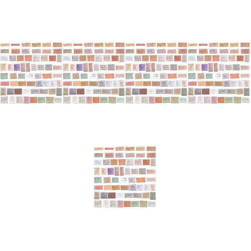 600Pièces Autocollants Scrapbooking DIY Multi-Couleurs Citations