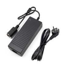 AC to 220V to 12V Converter, 12V Power Supply Socket for Car Electrical Appliances Parking Heater EU Plug