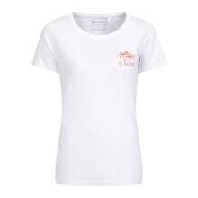 (10 UK, White) Mountain Warehouse Womens/Ladies St Davids Printed Organic T-Shirt