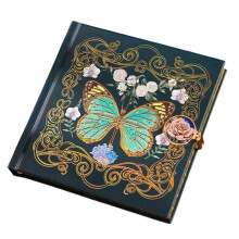 Gothic Fairy Tale Butterfly Hardcover Notebook, Magnetic Buckle, 128 Sheets B