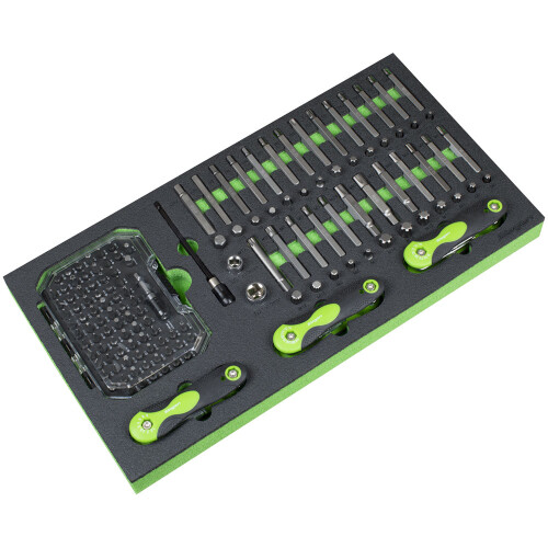 Sealey Sealey S01275 Siegen Specialised Bit Set & Folding Hex Keys with Tool Tray 170pc
