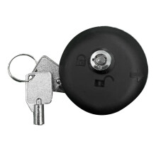 Car Locking Fuel Door-Gas with Key BU5Z-9C268-AA BU5Z9C268A for F-150 2015-2022 Raptor Mustang Fuel Fill Lock
