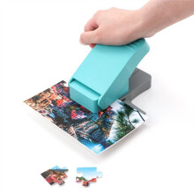 12,7 X 8 cm Puzzle-Papierlocher DIY-Puzzle-Herstellungsmaschine mit 10 Selbstklebenden Schaumstoffplatten DIY-Spielzeugwerkzeug