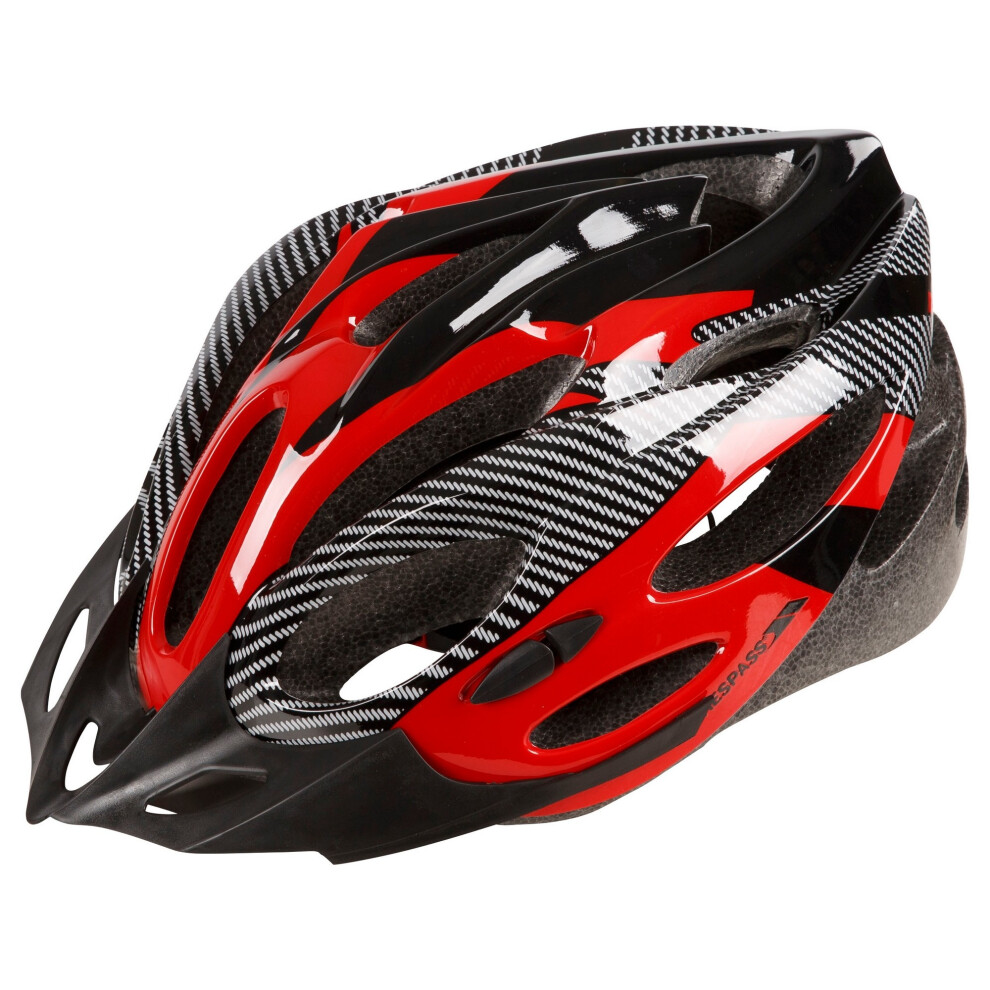 Trespass (S/M, Red X) Adults Unisex Crankster Cycling Helmet