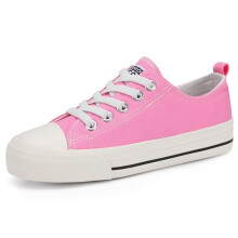 Zapatillas infantiles Tenisówki de lona Zapatillas tipo halówki para la escuela Rosa 38 EU — calzado escolar