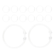 15St Clear Douchegordijnringen Snelsluiting Badkamer Accessoires