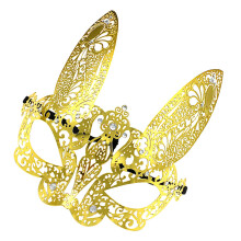 Rabbit Maskerademasker Half Gezicht Oogaccessoire Voor Costuumfeest