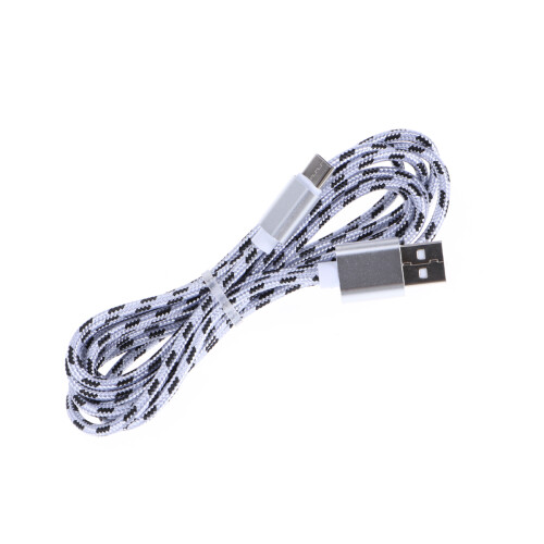 Type-C Usb Kabel Nylon Geventeld Snellaad Data Sync ( , 2 M)