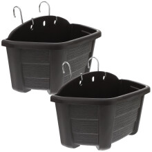 4Ensembles Pot Suspendu Café Métal Pour Fleurs, Support Mural Pratique