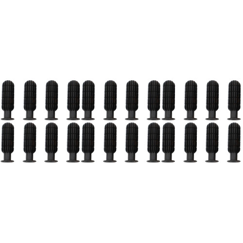 24Pièces Poignées Rechange Football Table Grip Noir Résistant
