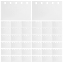 100St Dubbelzijdig Loslaatpapier white Sticker Binder Wit