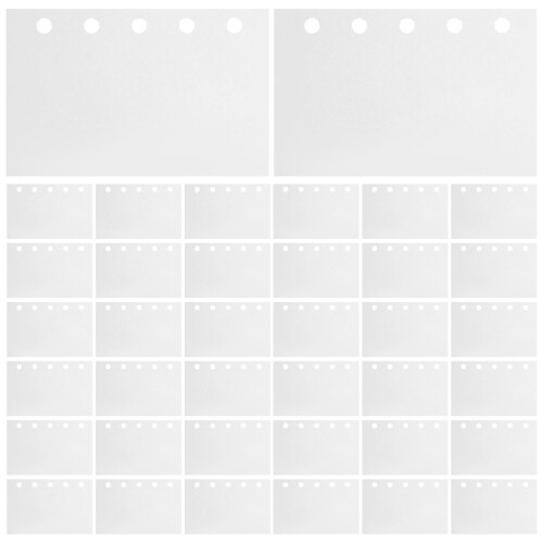 100St Dubbelzijdig Loslaatpapier white Sticker Binder Wit
