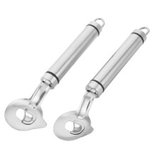 2Pièces Éplucheur Cactus Acier Long Manche Outil Cuisine Argenté