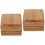 2Pièces Distributeur Bamboo Naturel, Élégant Résistant 1