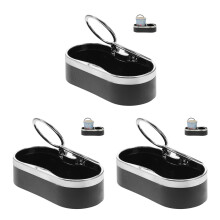 3Pièces Support Double Boissons Plastique Noir Pour Siège Arrière